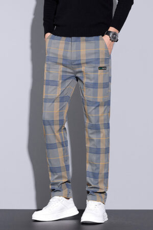 Men's Plaid Casual Pants All-matching