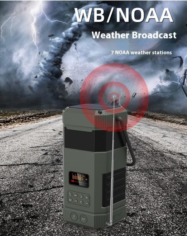 Hand Power Generation Solar Radio Bluetooth Speaker Camping Lantern - Image 4