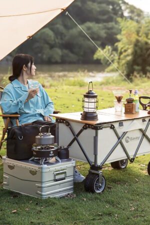 Outdoor Camping Trolley Fishing Pull Trailer Storage