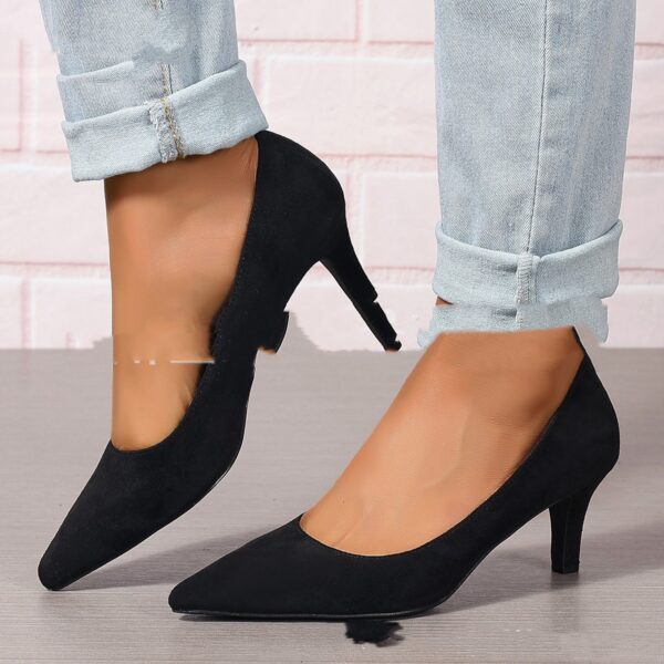 Fashion Ladies Stiletto Heel Slip-on Fashion Shoes - Image 3