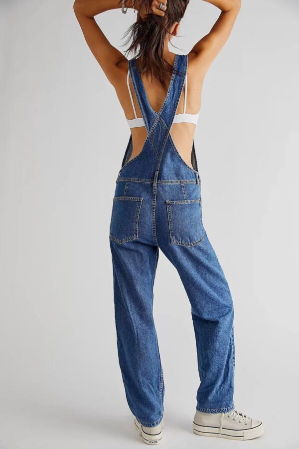 Fashion Casual Loose Denim Trousers - Image 4