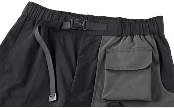 Patchwork Color Contrast And Multiple Pockets For Casual Use - Image 4