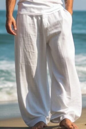 Outdoor Casual Pants Beach Solid Color Straight