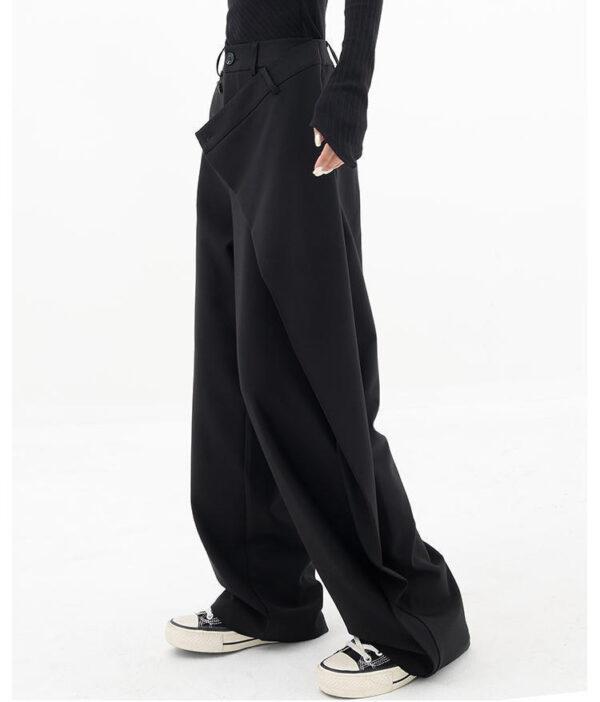 Irregular Wide-leg Pants Ins Fashion Loose Trousers Women's Clothing - Image 3