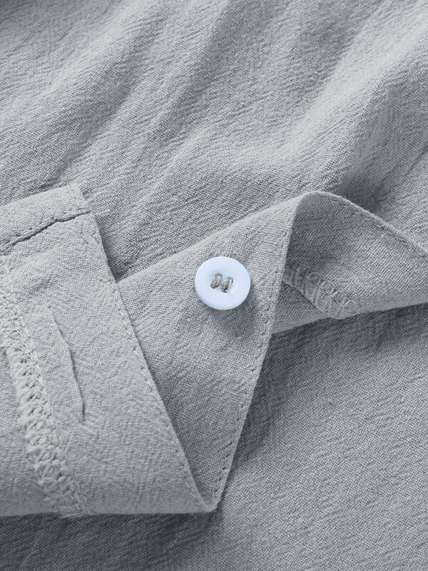 Men's Tops Casual Button Down Shirt Short Sleeve Beach Shirt Summer Mens Clothing - Image 4