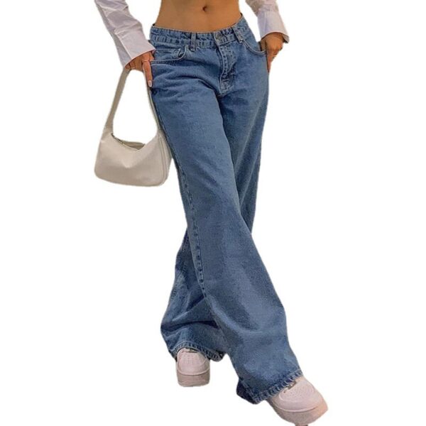 Fashion Loose Street Denim Trousers - Image 5