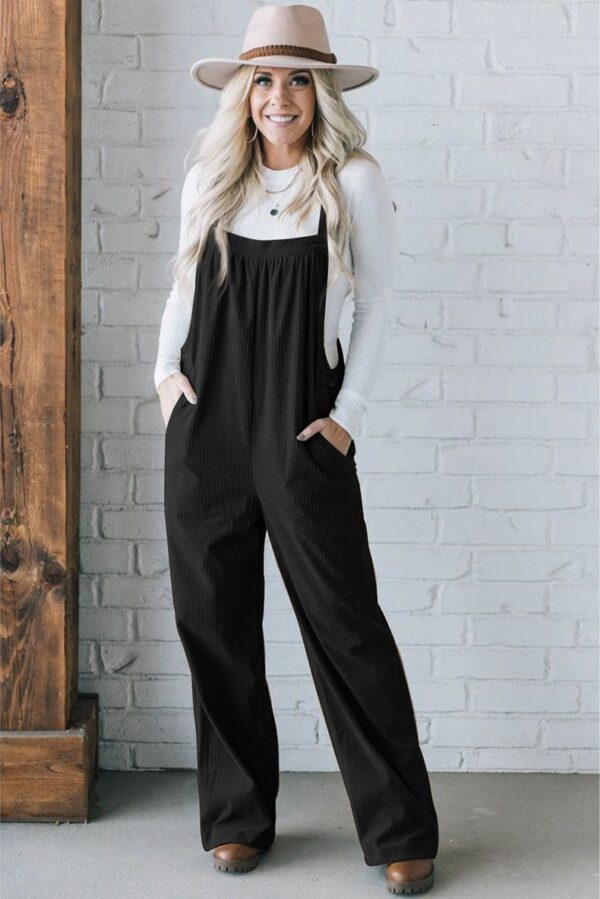 Solid Color Straight Cropped Trousers Women's Casual Style - Image 8