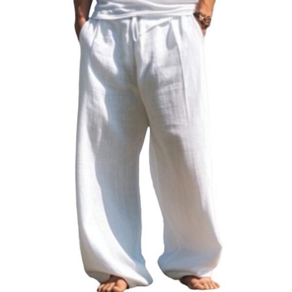 Outdoor Casual Pants Beach Solid Color Straight - Image 6