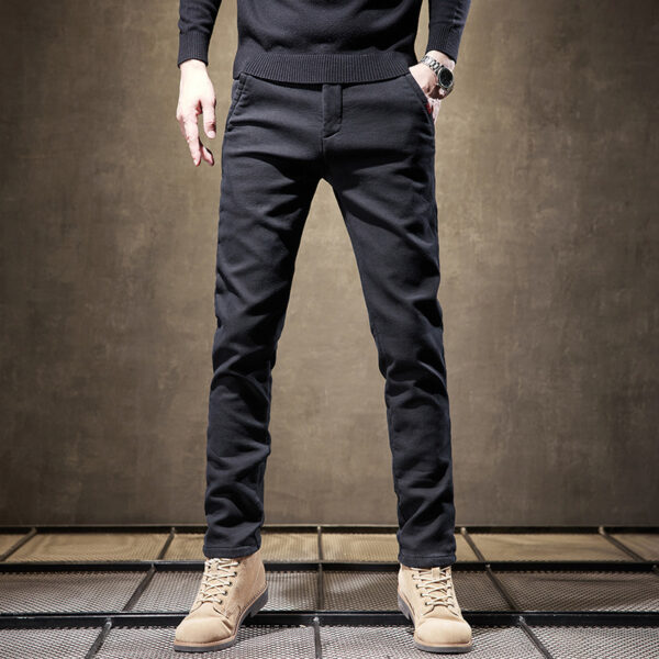 Slim Fit Straight Trend All-match Business Trousers Thick - Image 7