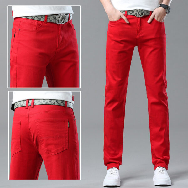 Men Fashion Brands Stretch Slim Fit Skinny Pants - Image 6
