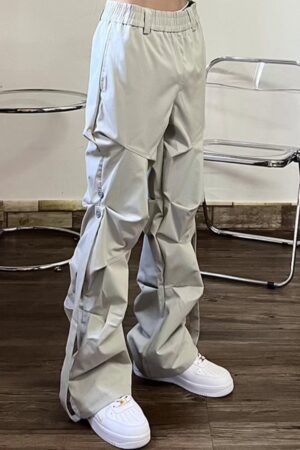 New Work Clothes Pleated Functional Men's Loose Casual Pants