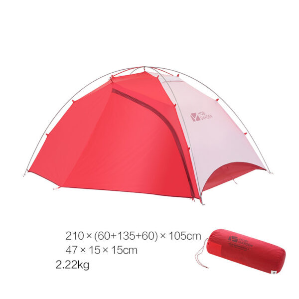 Mountaineering Camping Windproof And Rainproof Aluminum Alloy Three Season Double Deck Camping Tent - Image 9
