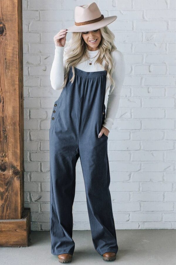 Solid Color Straight Cropped Trousers Women's Casual Style - Image 6