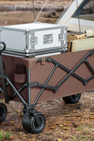 Camping Cart Foldable Outdoor Hand Push Picnic Pull Rod