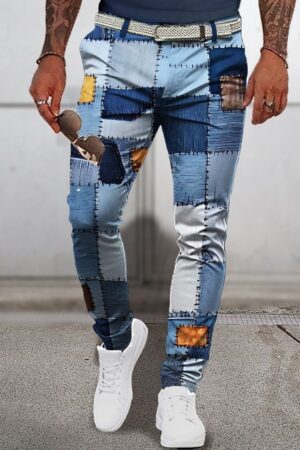 Fashion Personality Men's 3D Printed Casual Trousers