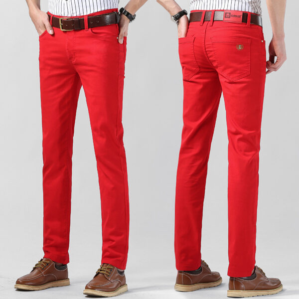Men's Slim Fit Straight All-matching Stretch Casual Pants - Image 4
