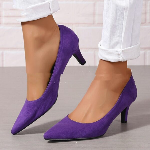 Fashion Ladies Stiletto Heel Slip-on Fashion Shoes - Image 6