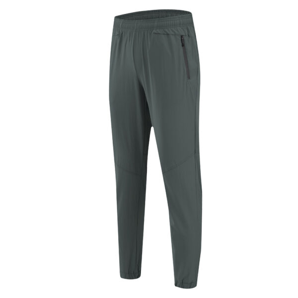 Summer Nylon Woven Four-sided Stretch Slim-fit Ice Silk Sports Trousers - Image 6