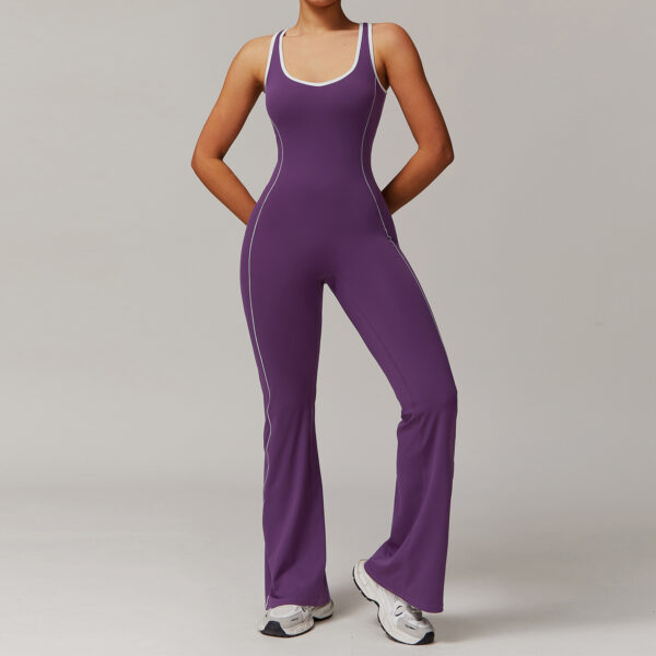 European And American Hollow Beauty Back Yoga Clothes Dance Sports Jumpsuit - Image 5