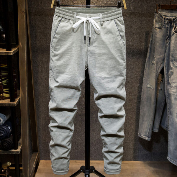 Men's Summer Ice Silk Thin Casual Trousers - Image 4