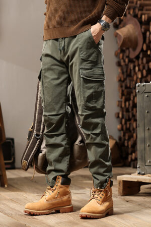 High Street Loose Functional Casual Pants Men