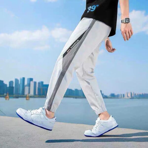Men's Summer Thin Casual Ice Silk Cropped Pants - Image 6