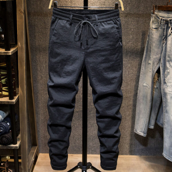 Men's Summer Ice Silk Thin Casual Trousers - Image 5