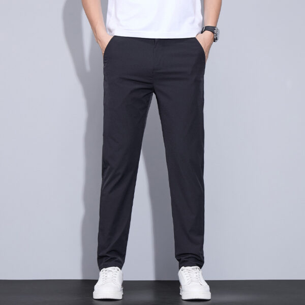 Ice Silk Casual Pants Men's Thin Trendy Trousers - Image 4