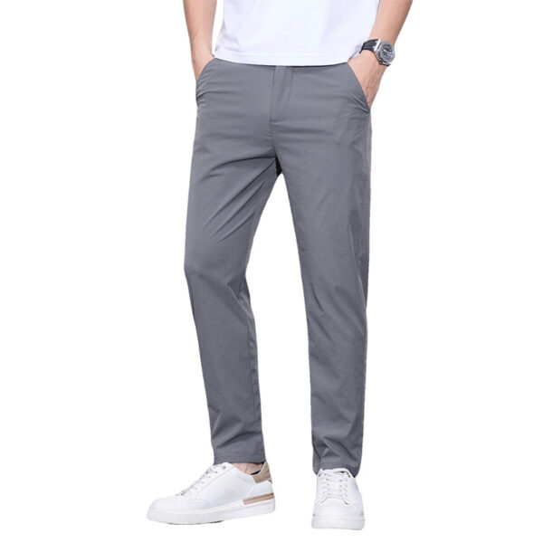 Ice Silk Casual Pants Men's Thin Trendy Trousers - Image 5