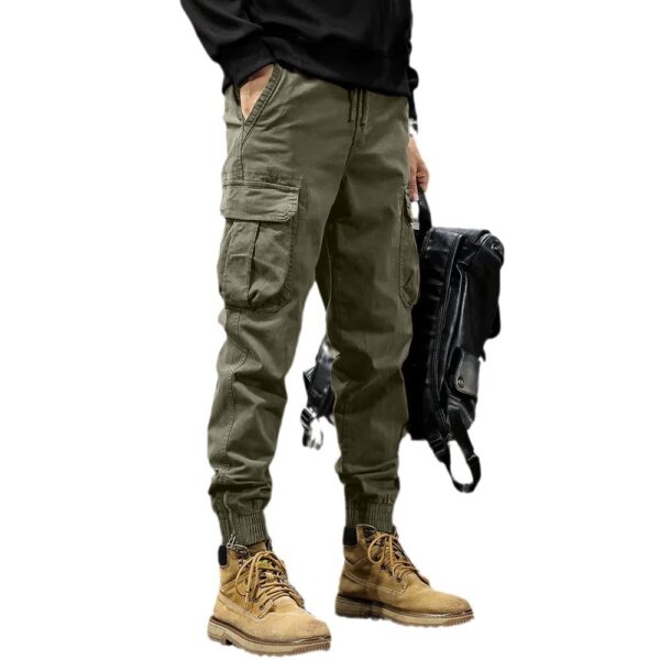 Zipper Ankle Banded Working Pants Men's American Style - Image 4