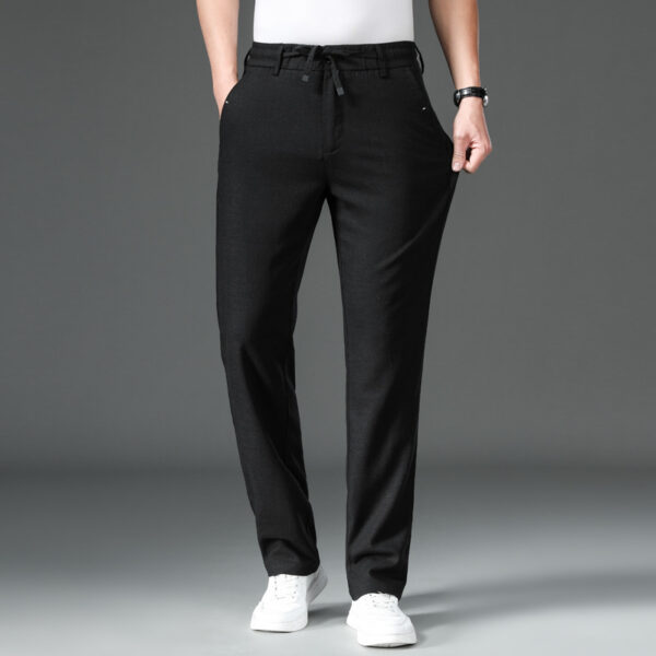 Summer Thin Cotton And Linen Tencel Breathable And Loose Straight White Pants - Image 5