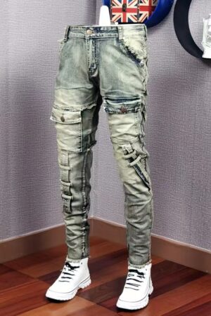 Men's Personality All-matching Fashion Casual Ripped Jeans