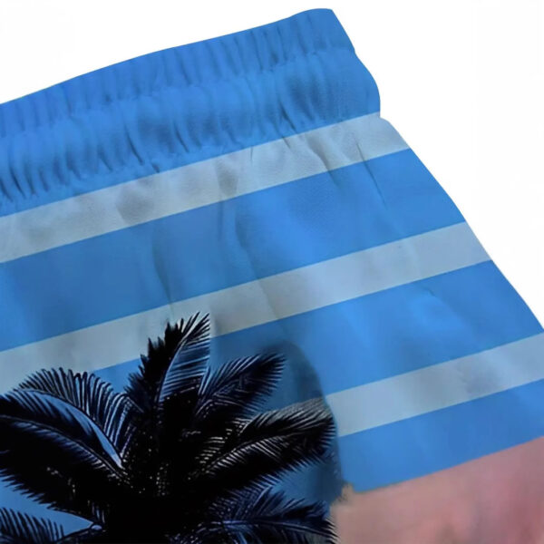 Men's Fashion Beach Coconut Tree Pattern Printed Shorts - Image 3