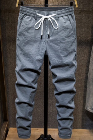Men's Summer Ice Silk Thin Casual Trousers