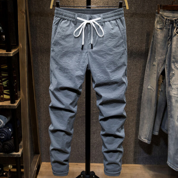 Men's Summer Ice Silk Thin Casual Trousers