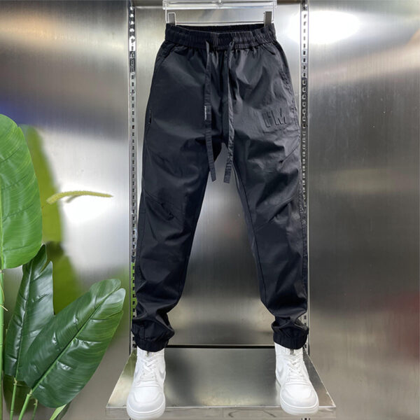 Cargo Pants Letter Steel Seal Ankle Banded Slacks - Image 6