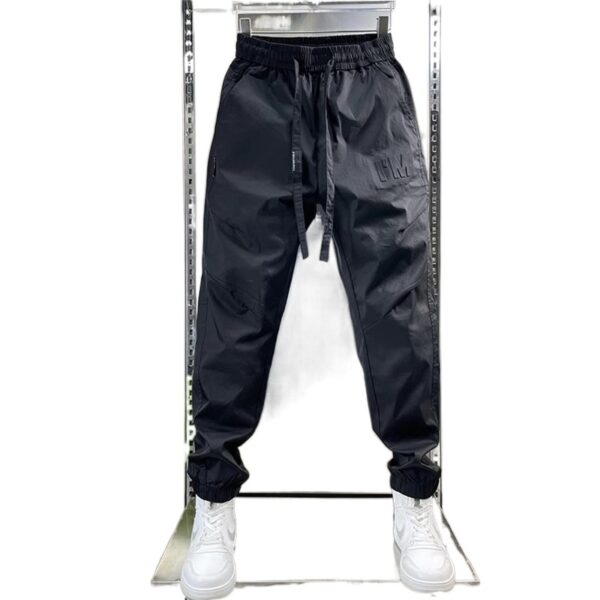 Cargo Pants Letter Steel Seal Ankle Banded Slacks - Image 5