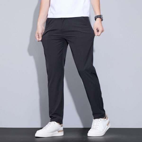 Ice Silk Casual Pants Men's Thin Trendy Trousers - Image 3