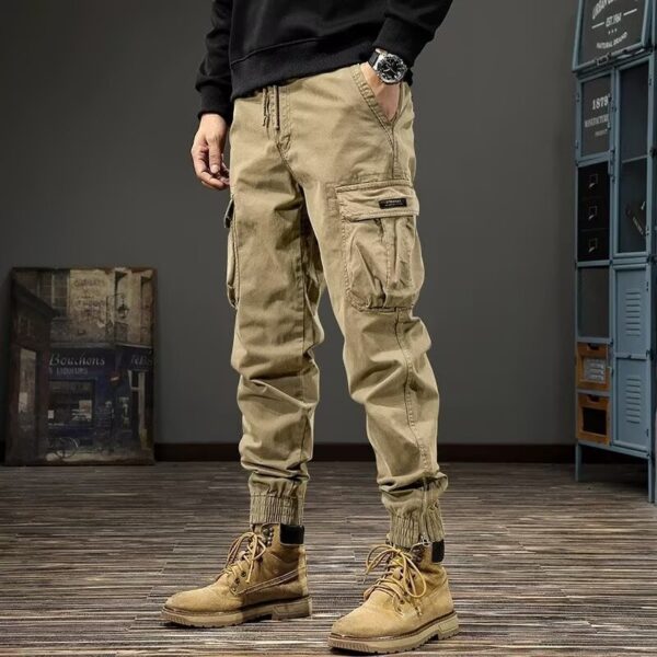 Zipper Ankle Banded Working Pants Men's American Style - Image 6