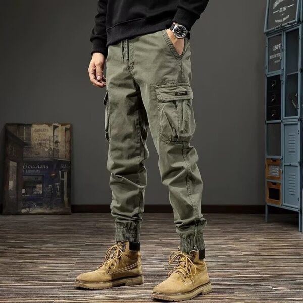 Zipper Ankle Banded Working Pants Men's American Style - Image 7