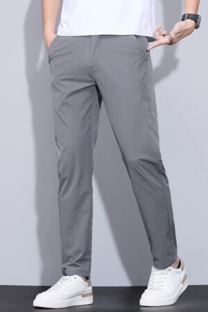 Ice Silk Casual Pants Men's Thin Trendy Trousers