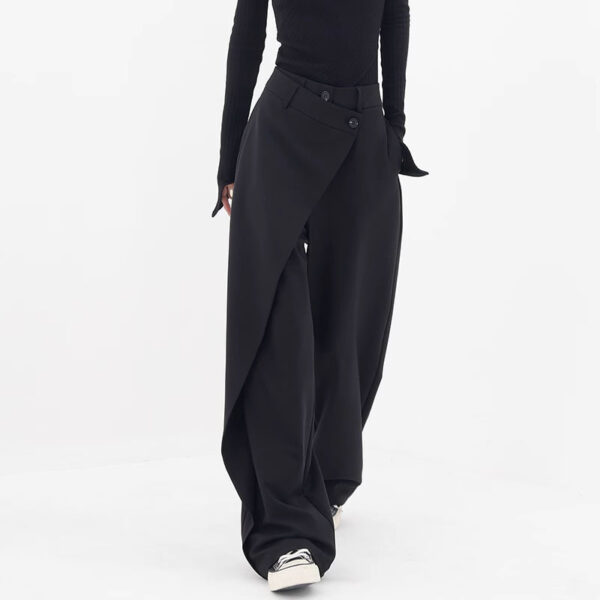 Irregular Wide-leg Pants Ins Fashion Loose Trousers Women's Clothing - Image 2