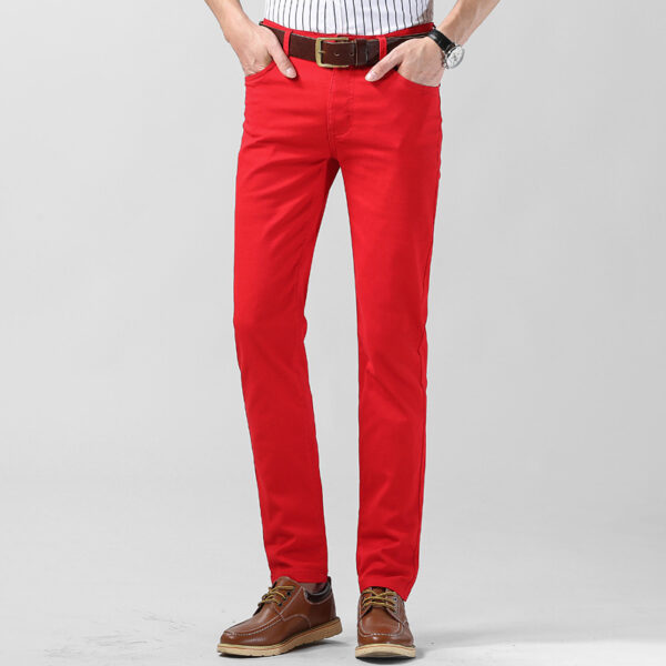 Men's Slim Fit Straight All-matching Stretch Casual Pants - Image 5