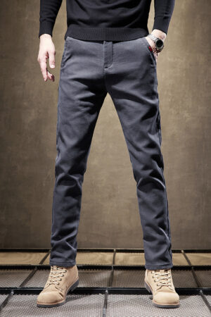 Slim Fit Straight Trend All-match Business Trousers Thick