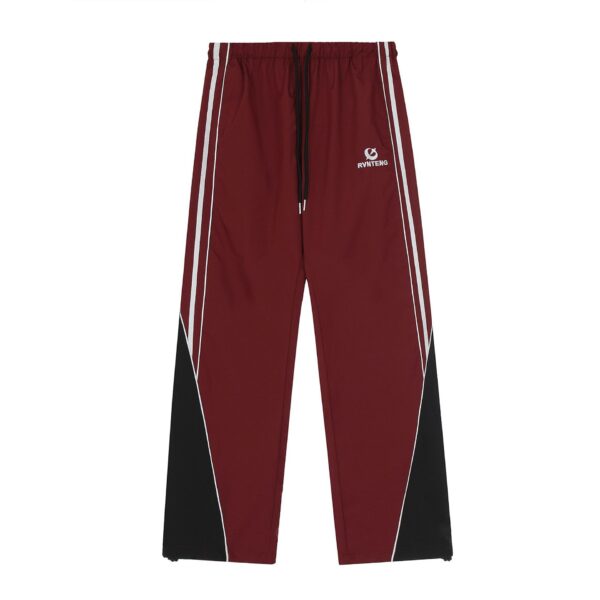Spring Men's CasualColor Striped Cotton Long Tube Pants - Image 3