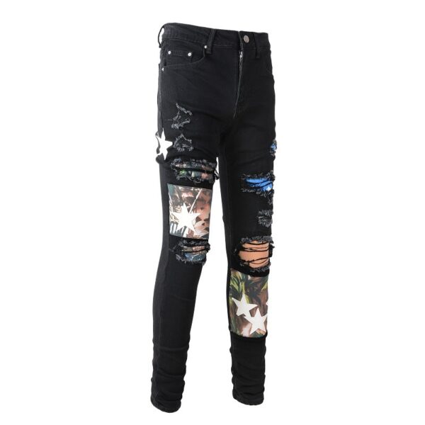 Men's High Street Ripped Jeans - Image 4