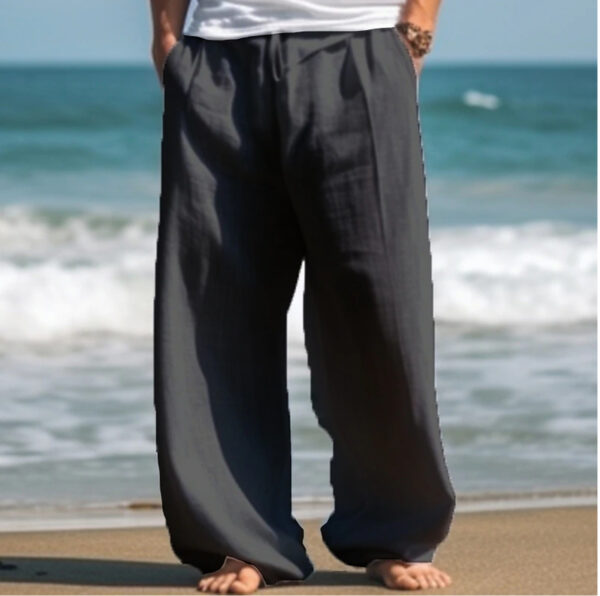 Outdoor Casual Pants Beach Solid Color Straight - Image 9