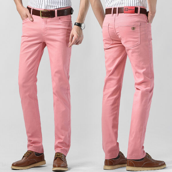 Men's Slim Fit Straight All-matching Stretch Casual Pants - Image 3