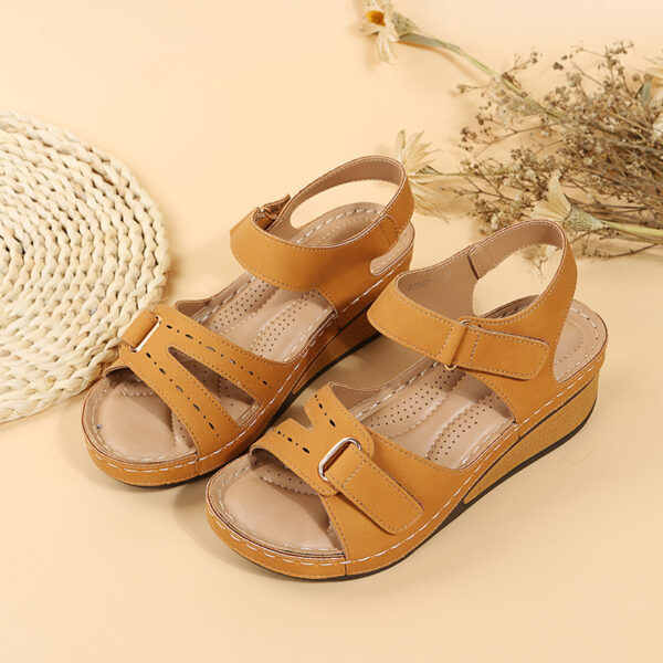 Wedge Sandals Summer Velcro Platform Shoes Women - Image 10