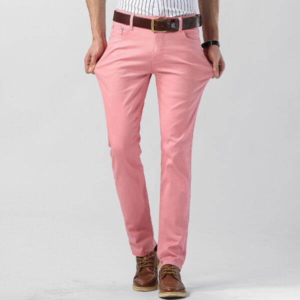 Men's Slim Fit Straight All-matching Stretch Casual Pants - Image 7